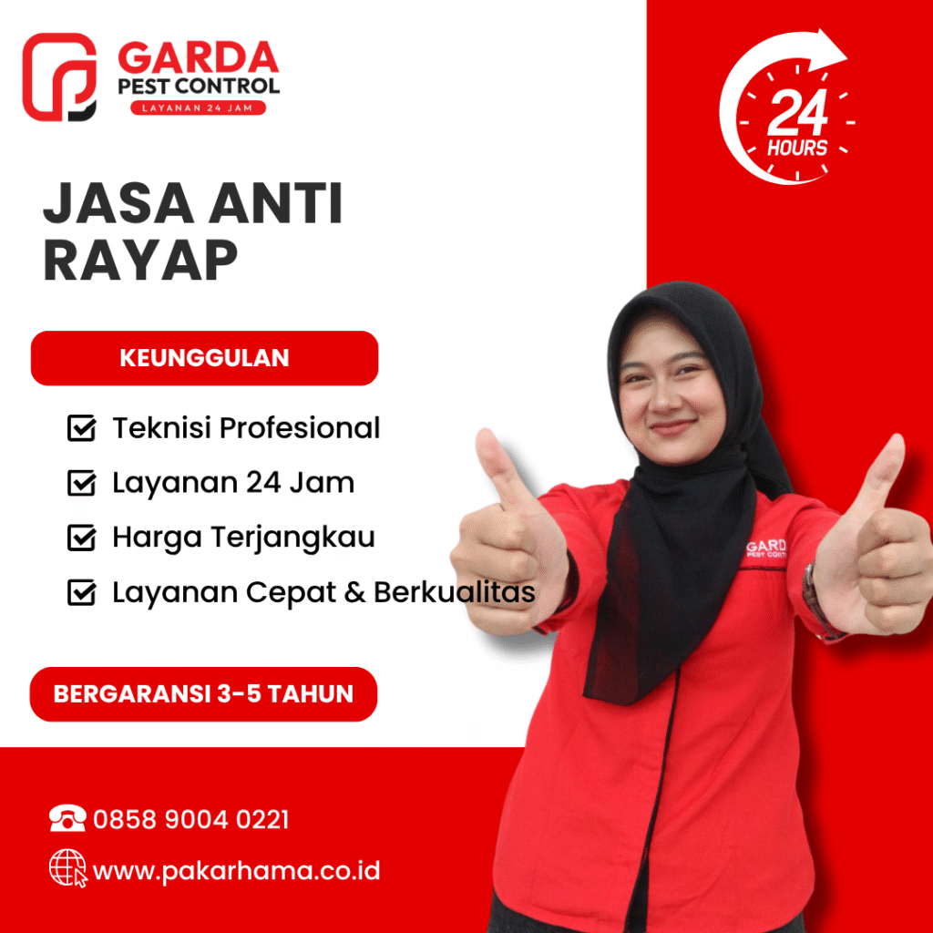 Jasa Anti Rayap di Jakarta Barat Sistem Injeksi Garansi 3 Tahun