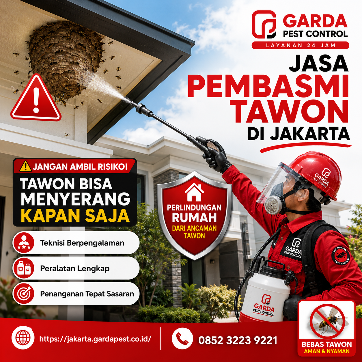 Spesialis Pembasmi Tawon Vespa Affinis Jakarta: Solusi Cepat dan Aman untuk Lingkungan Anda