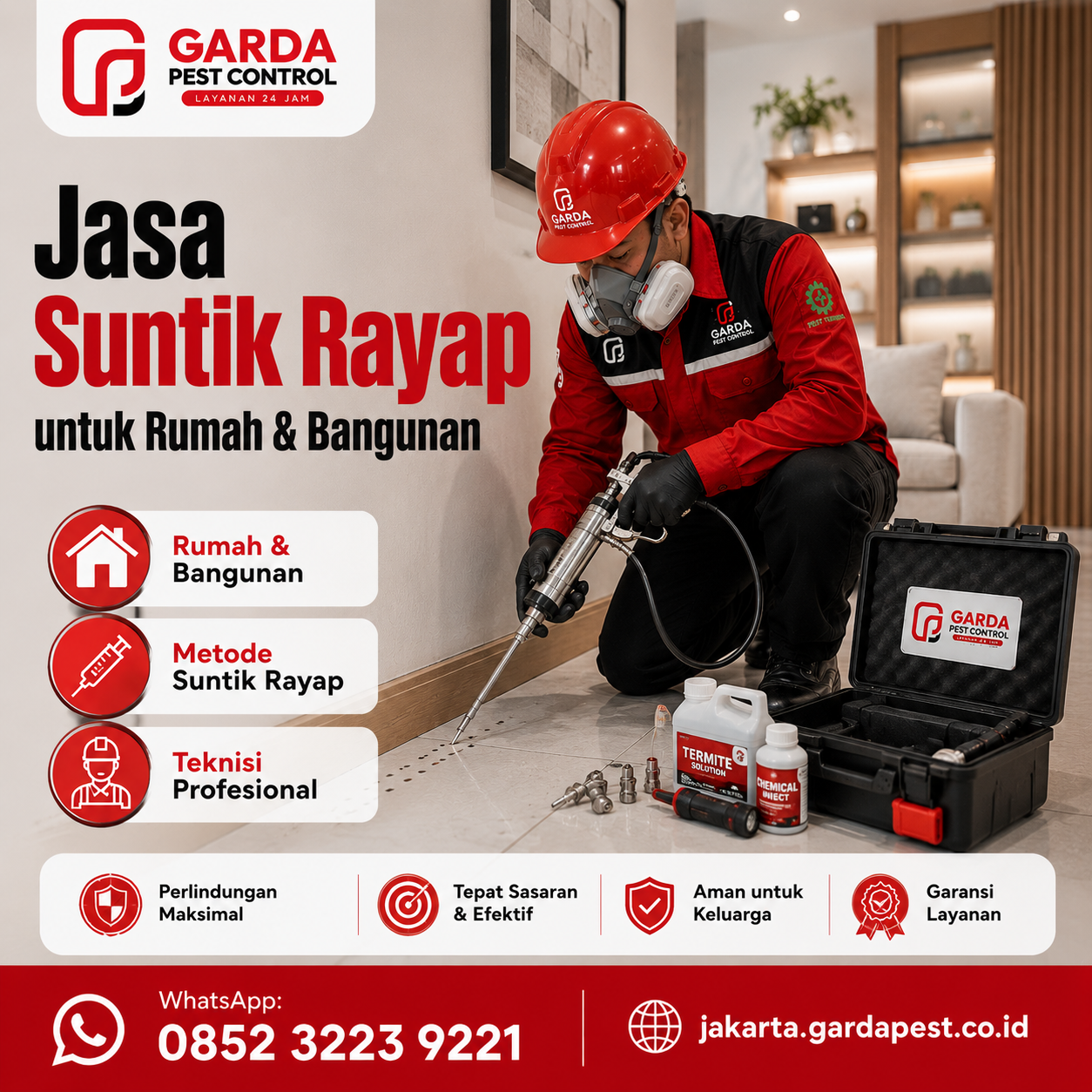 Jasa Anti Rayap di Jakarta Utara Sistem Pipanisasi Tahan Lama